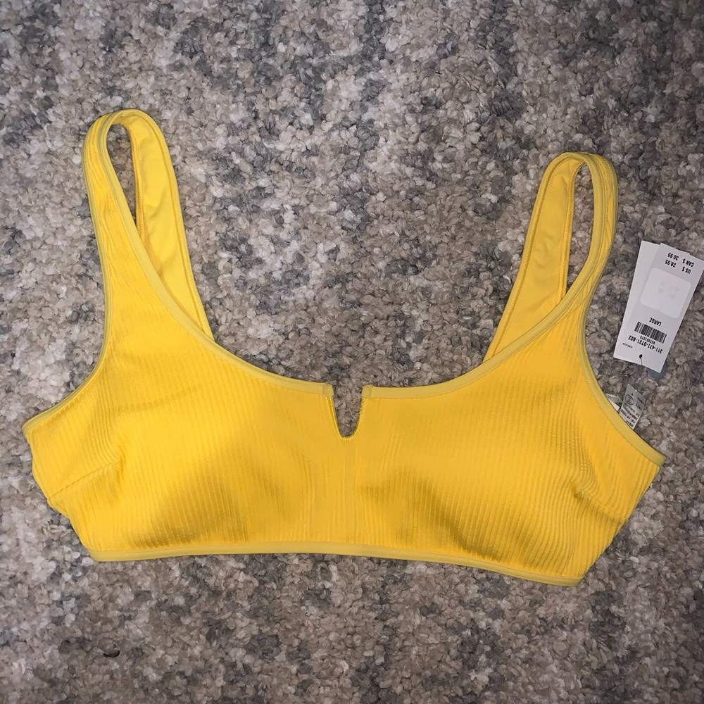 Brand new yellow swim top